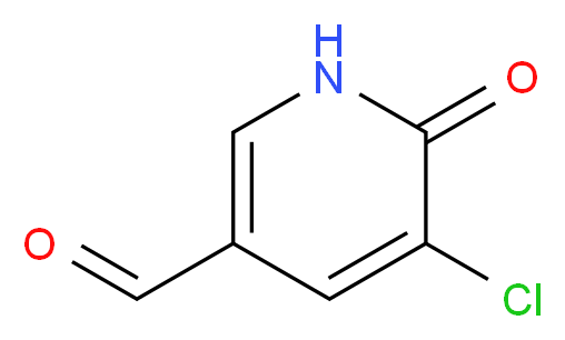 5-Chloro-6-oxo-1,6-dihydro-3-pyridinecarbaldehyde_分子结构_CAS_)