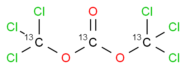 ditrichloro(<sup>1</sup><sup>3</sup>C)methyl (<sup>1</sup><sup>3</sup>C)carbonate_分子结构_CAS_1173019-90-3