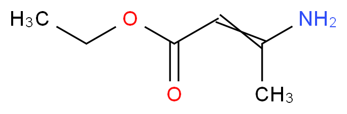 3-氨基巴豆酸乙酯_分子结构_CAS_626-34-6)
