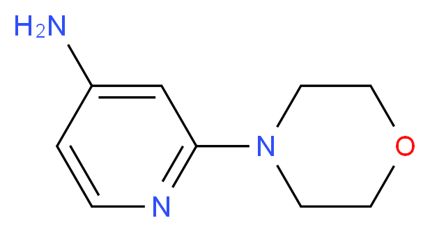 2-(4-MORPHOLINYL)-4-PYRIDINYLAMINE_分子结构_CAS_35980-77-9)