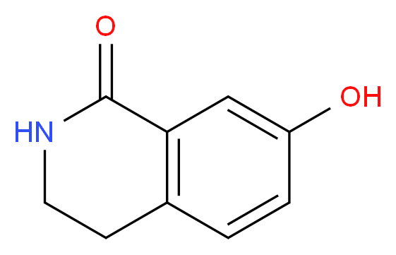 7-hydroxy-1,2,3,4-tetrahydroisoquinolin-1-one_分子结构_CAS_22246-05-5