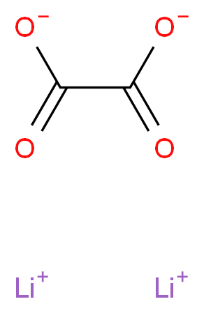 草酸锂_分子结构_CAS_553-91-3)