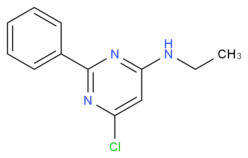 N-(6-Chloro-2-phenyl-4-pyrimidinyl)-N-ethylamine_分子结构_CAS_26871-14-7)