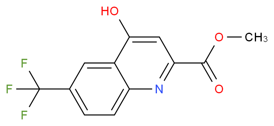 Methyl 4-hydroxy-6-(trifluoromethyl)quinoline-2-carboxylate_分子结构_CAS_123158-31-6)