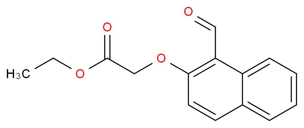 Ethyl 2-[(1-formyl-2-naphthyl)oxy]acetate_分子结构_CAS_76322-09-3)