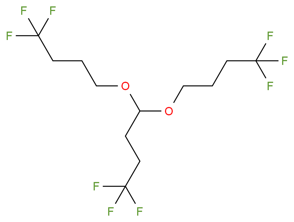 1,1,1-Trifluoro-4,4-bis(4,4,4-trifluorobutoxy)butane 97% min_分子结构_CAS_)