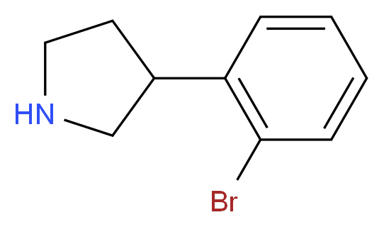 3-(2-bromophenyl)pyrrolidine_分子结构_CAS_1203686-38-7)