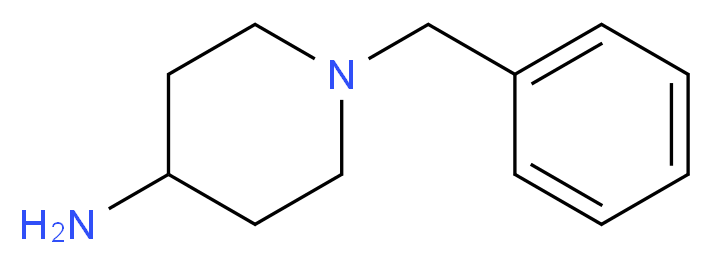 1-Benzylpiperidin-4-amine_分子结构_CAS_50541-93-0)