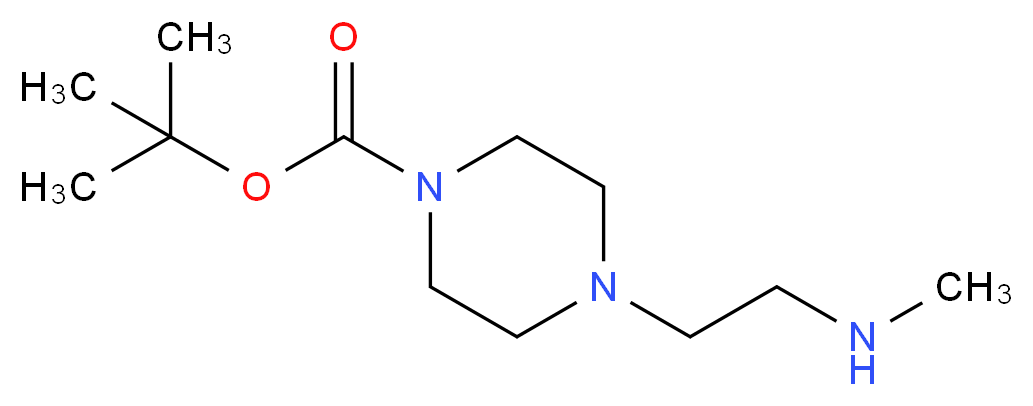 tert-butyl 4-[2-(methylamino)ethyl]piperazine-1-carboxylate_分子结构_CAS_539822-98-5)
