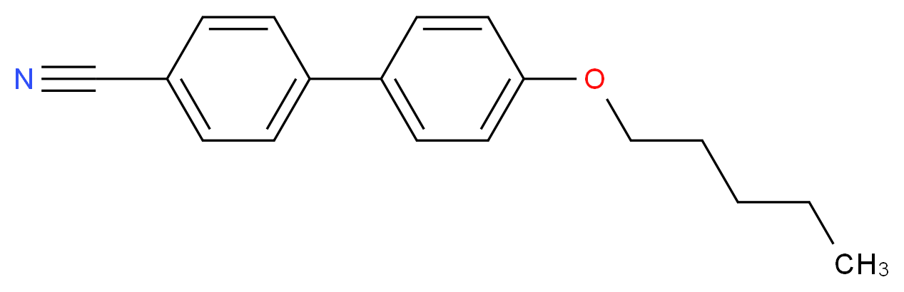 4-[4-(pentyloxy)phenyl]benzonitrile_分子结构_CAS_52364-71-3