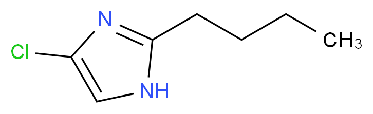 2-Butyl-5-chloro-1H-imidazole_分子结构_CAS_158365-99-2)