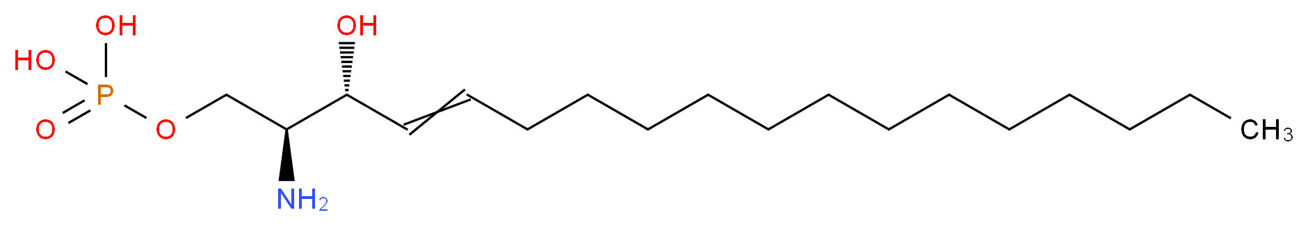 D-erythro-Sphingosine-1-phosphate _分子结构_CAS_26993-30-6)