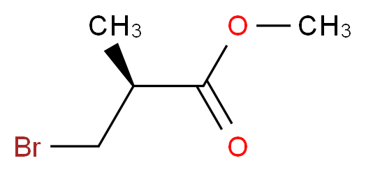 (-)-(S)-3-溴-2-甲基丙酸甲酯_分子结构_CAS_98190-85-3)