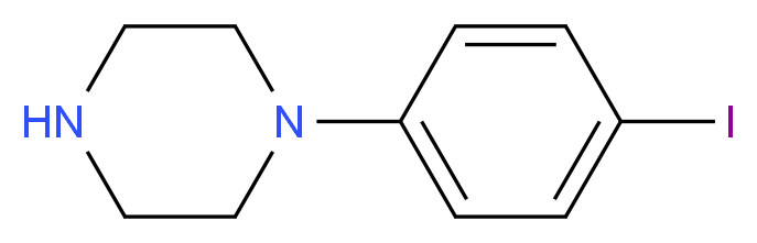 1-(4-iodophenyl)piperazine_分子结构_CAS_96530-59-5