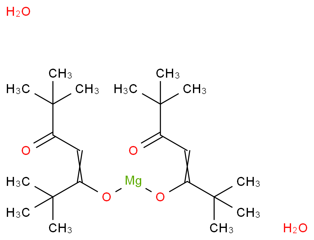 双(2,2,6,6-四甲基-3,5-庚二酸)镁(II) 二水合物_分子结构_CAS_625832-70-4)