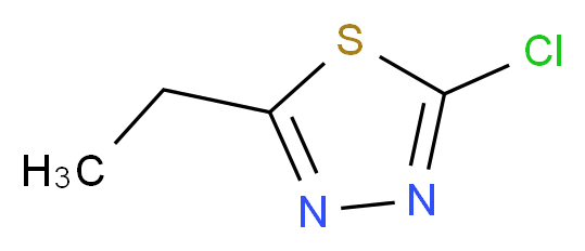 2-chloro-5-ethyl-1,3,4-thiadiazole_分子结构_CAS_71859-81-9