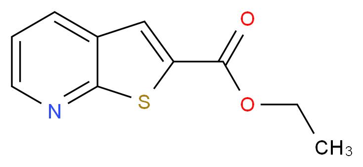 Ethyl thieno[2,3-b]pyridine-2-carboxylate_分子结构_CAS_59944-78-4)