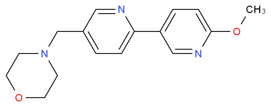 6'-methoxy-5-(morpholin-4-ylmethyl)-2,3'-bipyridine_分子结构_CAS_)