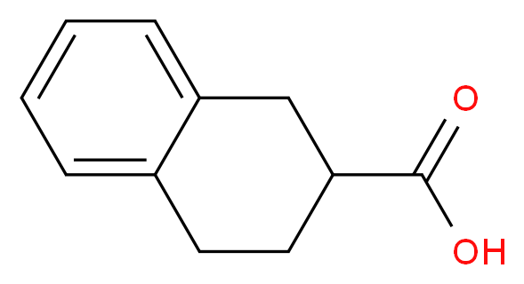 1,2,3,4-tetrahydronaphthalene-2-carboxylic acid_分子结构_CAS_53440-12-3