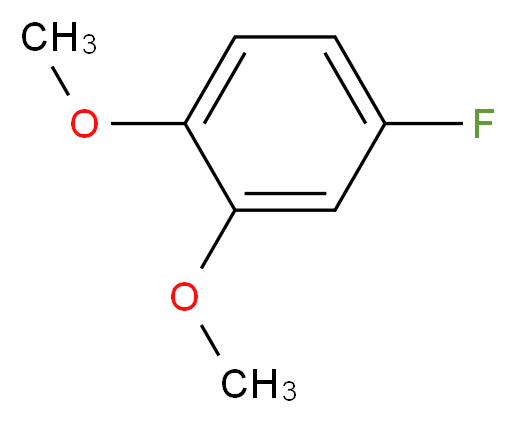 4-fluoro-1,2-dimethoxybenzene_分子结构_CAS_398-62-9