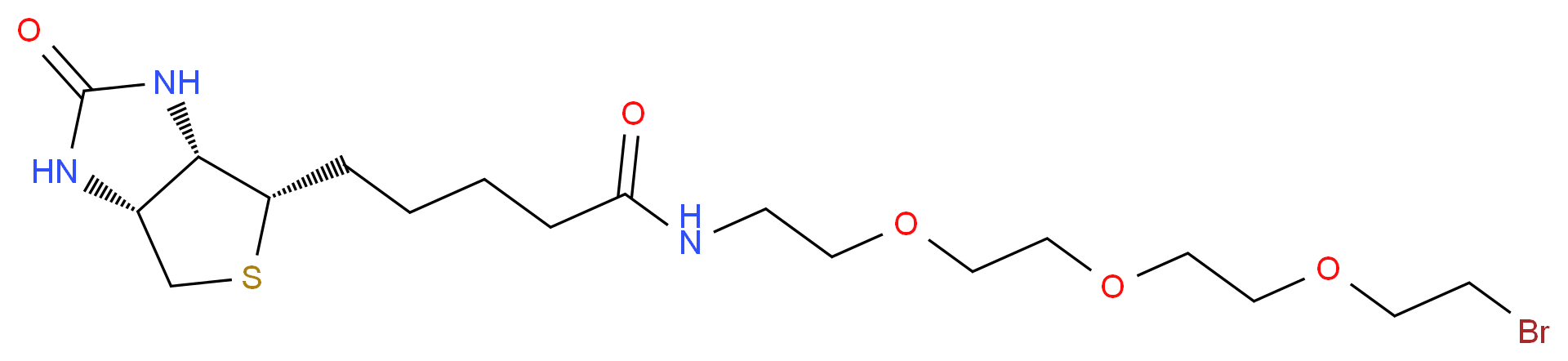 5-[(3aS,4S,6aR)-2-oxo-hexahydro-1H-thieno[3,4-d]imidazolidin-4-yl]-N-(2-{2-[2-(2-bromoethoxy)ethoxy]ethoxy}ethyl)pentanamide_分子结构_CAS_1041766-91-9