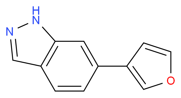 6-FURAN-3-YL-1H-INDAZOLE_分子结构_CAS_885271-98-7)