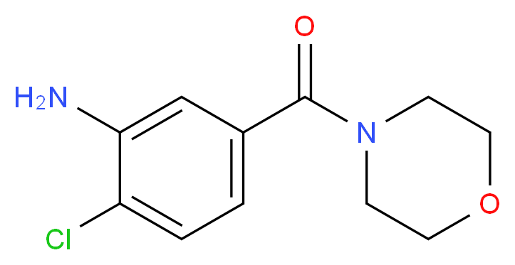 (3-amino-4-chlorophenyl)(morpholino)methanone_分子结构_CAS_)