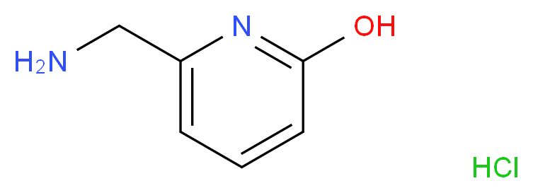 6-(Aminomethyl)-2-hydroxypyridine hydrochloride_分子结构_CAS_131052-62-5)