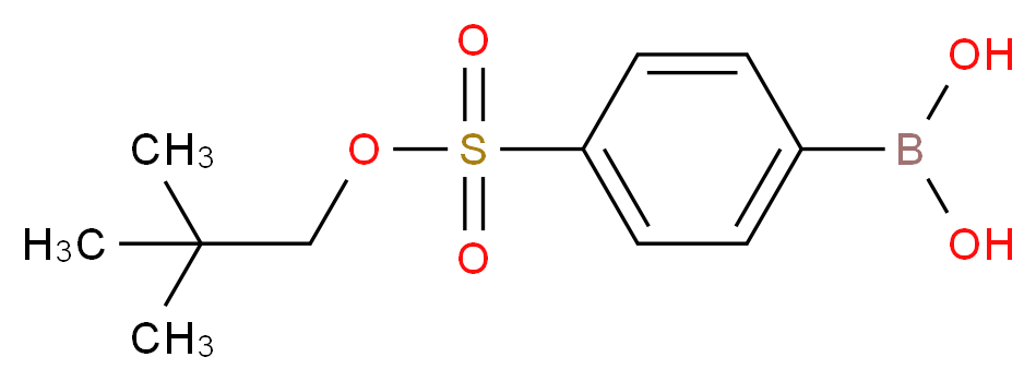 {4-[(2,2-dimethylpropoxy)sulfonyl]phenyl}boronic acid_分子结构_CAS_957060-74-1