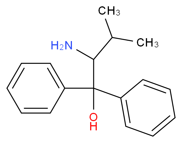 2-amino-3-methyl-1,1-diphenylbutan-1-ol_分子结构_CAS_86695-06-9)