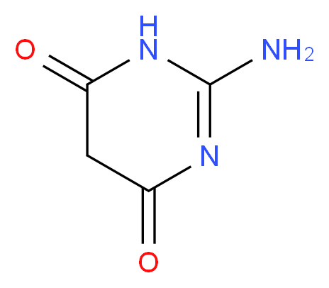 2-amino-1,4,5,6-tetrahydropyrimidine-4,6-dione_分子结构_CAS_4425-67-6