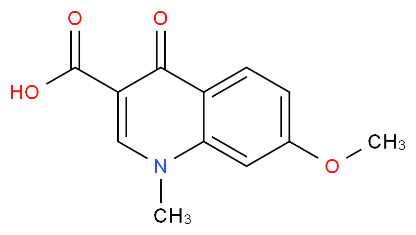 7-methoxy-1-methyl-4-oxo-1,4-dihydroquinoline-3-carboxylic acid_分子结构_CAS_)