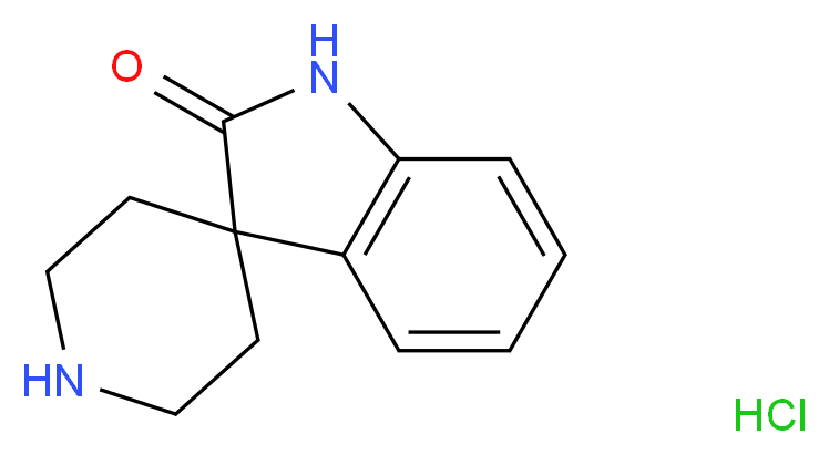 Spiro[indoline-3,4'-piperidin]-2-one hydrochloride_分子结构_CAS_356072-46-3)