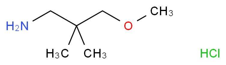 3-methoxy-2,2-dimethylpropan-1-amine hydrochloride_分子结构_CAS_171268-71-6