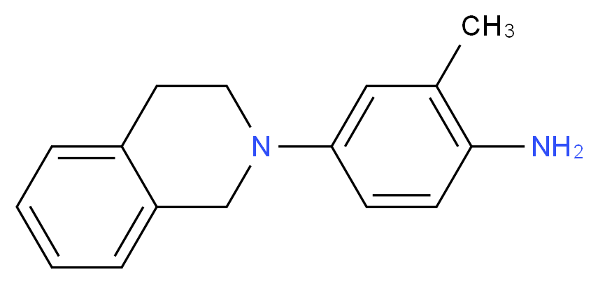 4-[3,4-Dihydro-2(1H)-isoquinolinyl]-2-methylaniline_分子结构_CAS_)