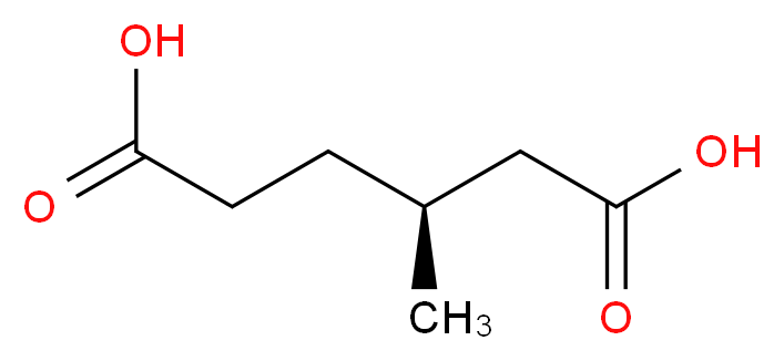 (R)(+)-3-Methyladipic acid_分子结构_CAS_623-82-5)