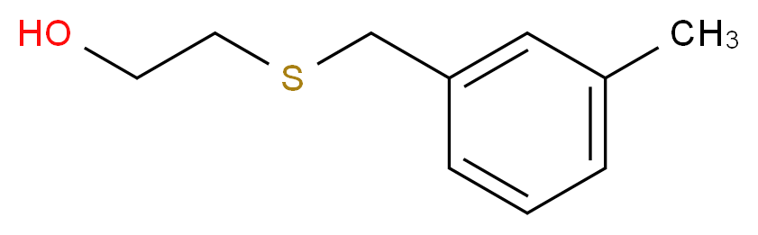 2-{[(3-methylphenyl)methyl]sulfanyl}ethan-1-ol_分子结构_CAS_959241-67-9