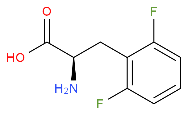 (2R)-2-amino-3-(2,6-difluorophenyl)propanoic acid_分子结构_CAS_266360-62-7