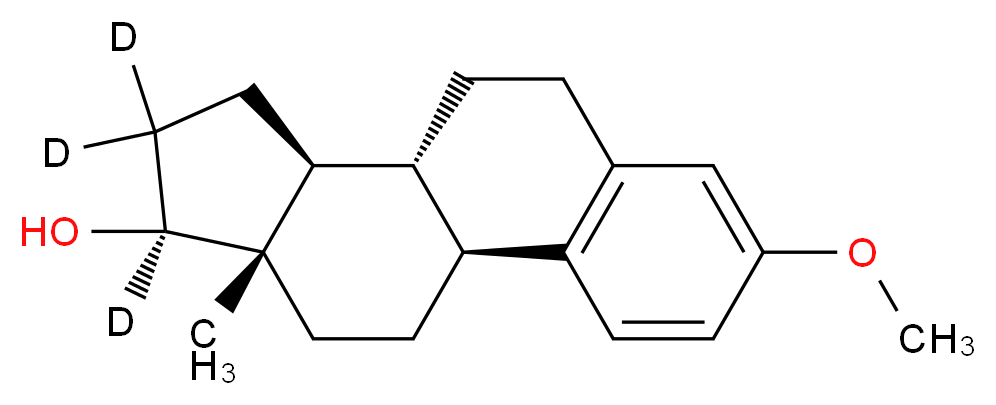 3-O-Methyl Estradiol-d3_分子结构_CAS_57983-88-7)