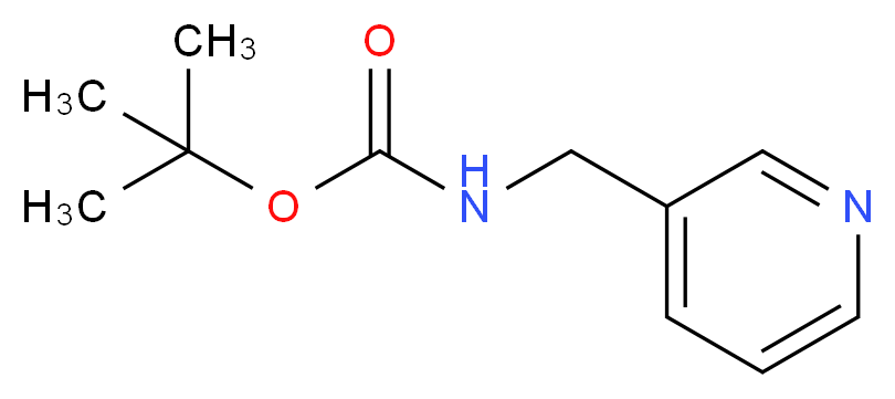 3-(Boc-aminomethyl)pyridine_分子结构_CAS_102297-41-6)