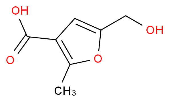 5-(hydroxymethyl)-2-methylfuran-3-carboxylic acid_分子结构_CAS_15341-68-1