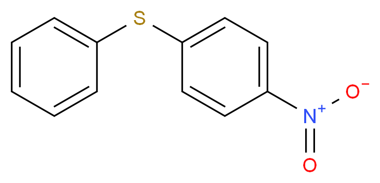 4-硝基二苯硫醚_分子结构_CAS_952-97-6)