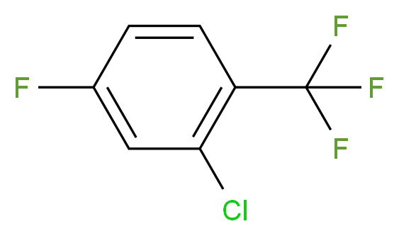 2-chloro-4-fluoro-1-(trifluoromethyl)benzene_分子结构_CAS_94444-58-3