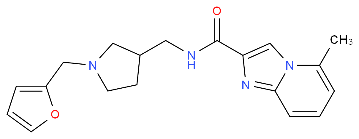 N-{[1-(2-furylmethyl)pyrrolidin-3-yl]methyl}-5-methylimidazo[1,2-a]pyridine-2-carboxamide_分子结构_CAS_)
