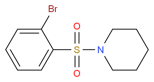 1-(2-bromobenzenesulfonyl)piperidine_分子结构_CAS_951883-98-0
