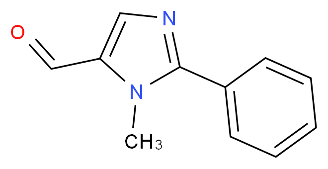 1-Methyl-2-phenyl-1H-imidazole-5-carbaldehyde_分子结构_CAS_94938-03-1)