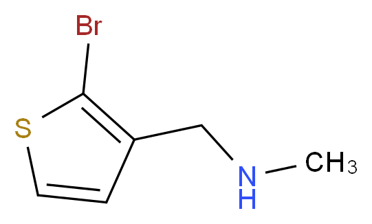 2-Bromo-3-[methyl(aminomethyl)]thiophene 97%_分子结构_CAS_331766-69-9)