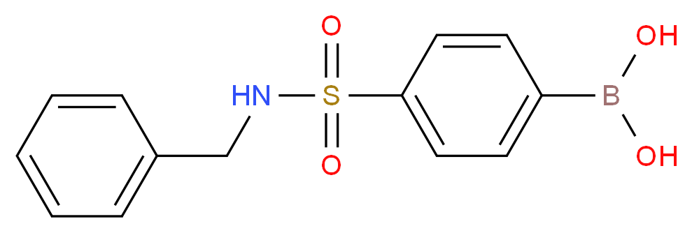 4-(苄基磺酰氨基)苯硼酸_分子结构_CAS_548769-96-6)
