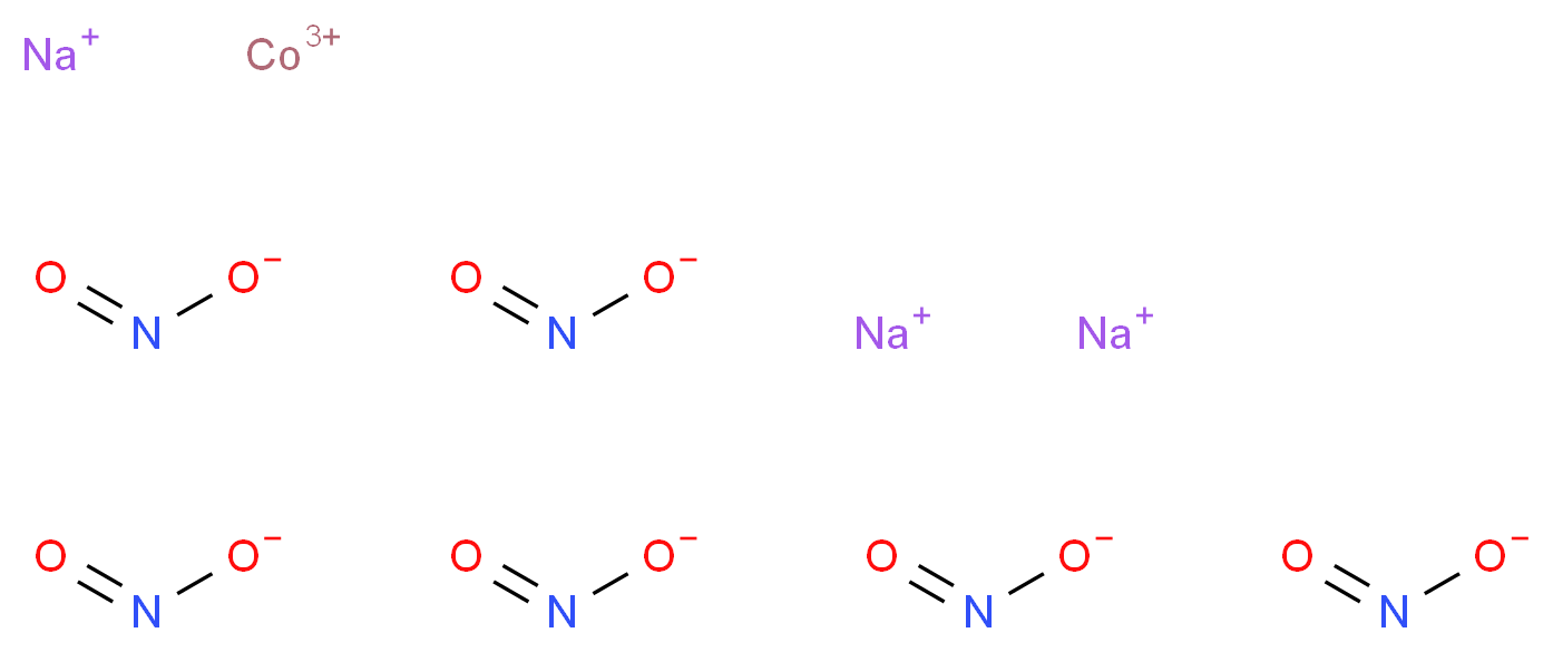 六硝基钴(III)酸钠_分子结构_CAS_14649-73-1)