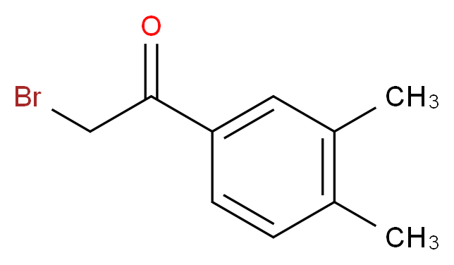 2-bromo-1-(3,4-dimethylphenyl)ethan-1-one_分子结构_CAS_2633-50-3